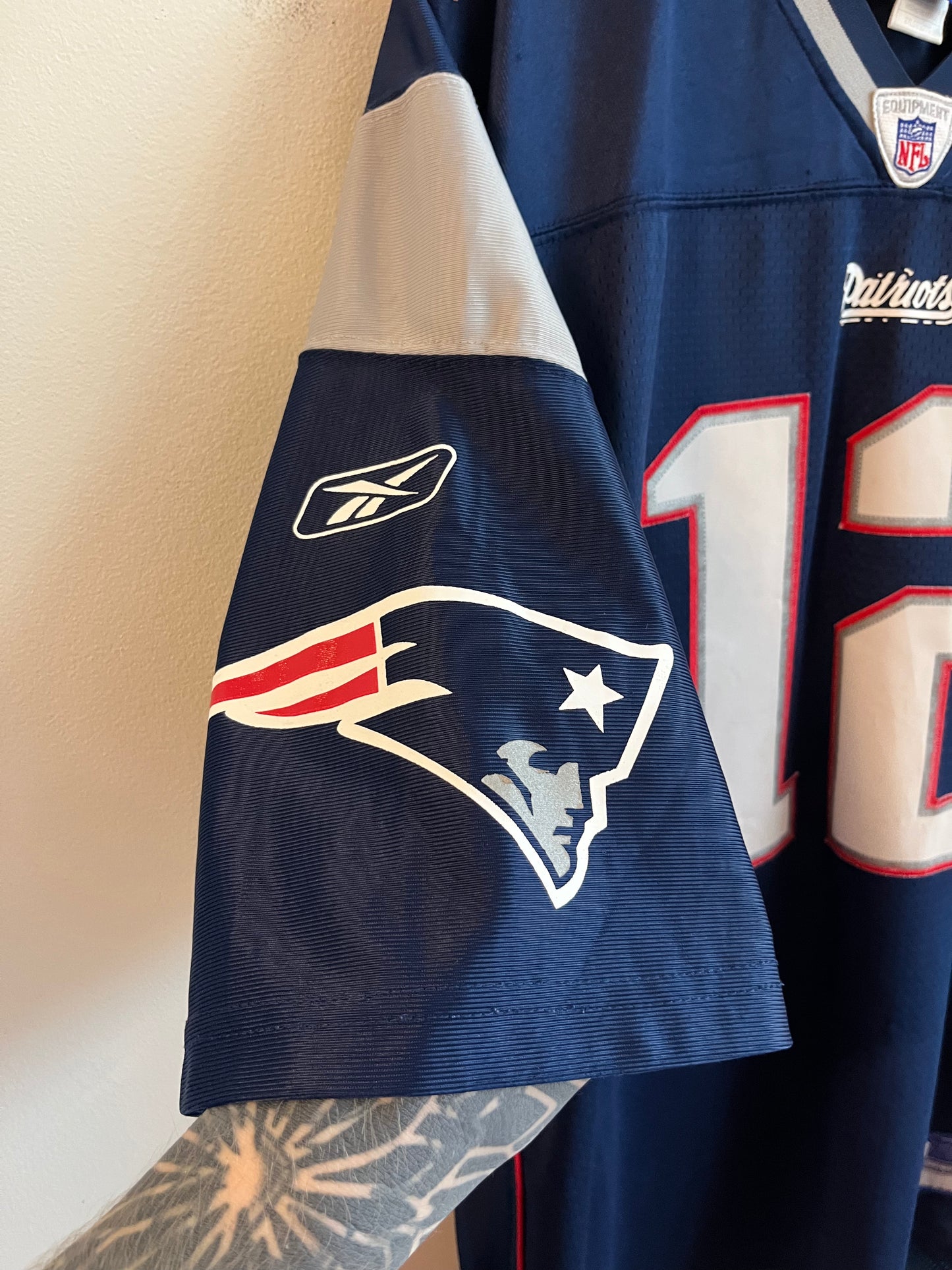 00s New England Patriots Tom Brady Stitched Reebok Home Jersey (XXL)