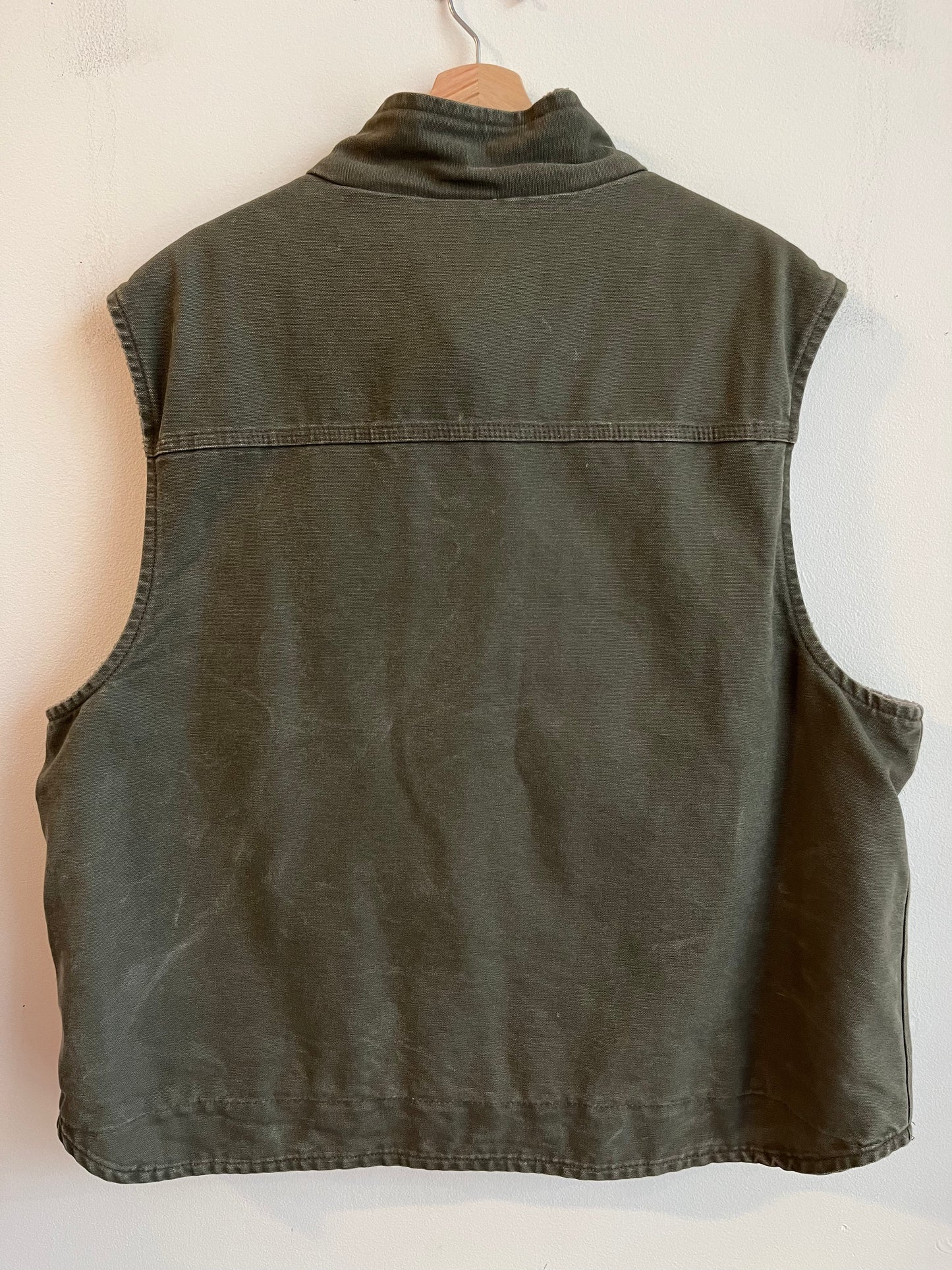 2013 Carhartt Army Green Sherpa Lined Vest (XXL)