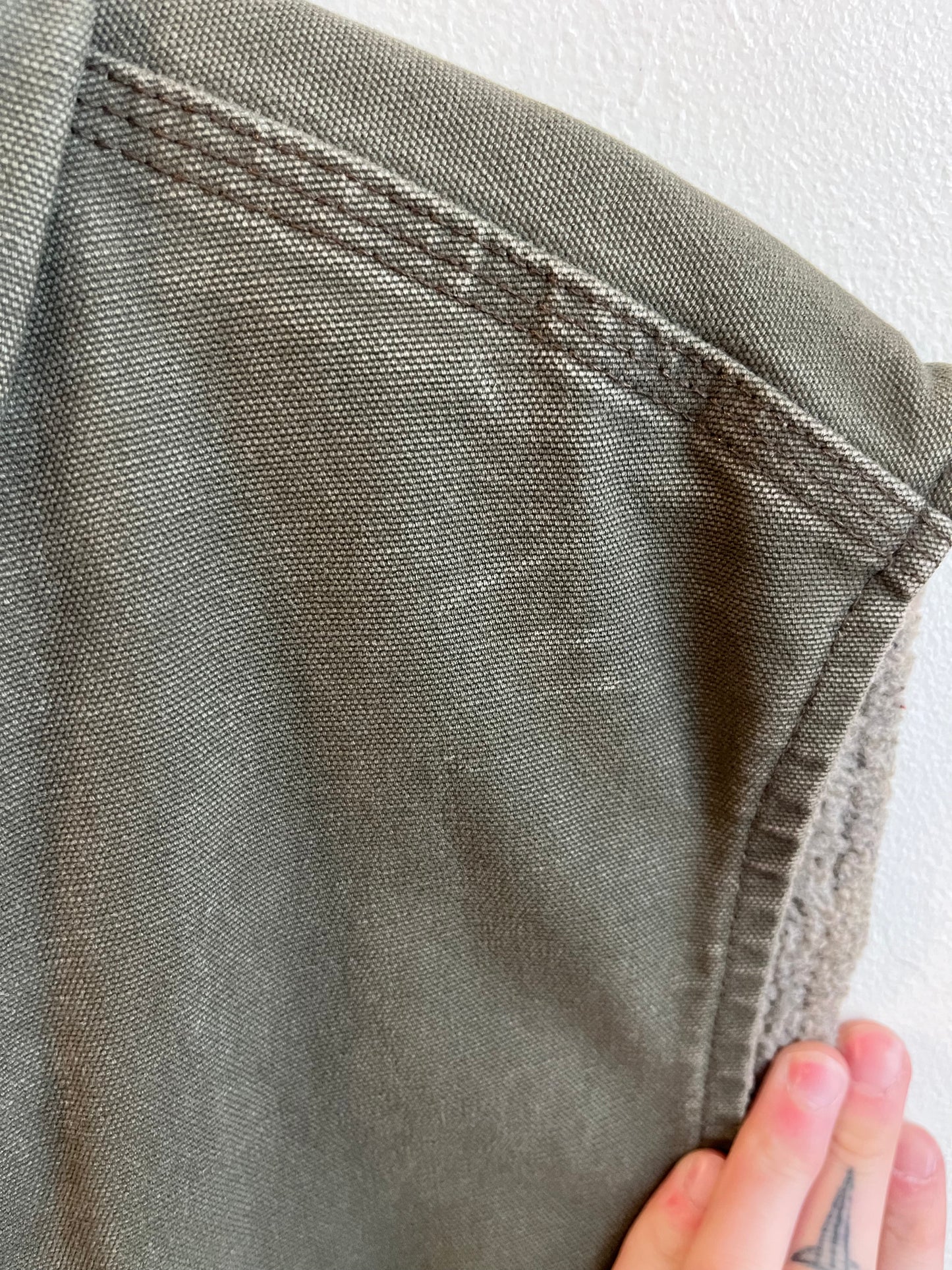 2013 Carhartt Army Green Sherpa Lined Vest (XXL)
