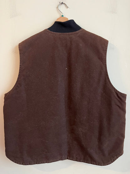 2012 Carhartt Mocha Quilt Lined Vest (XXL)