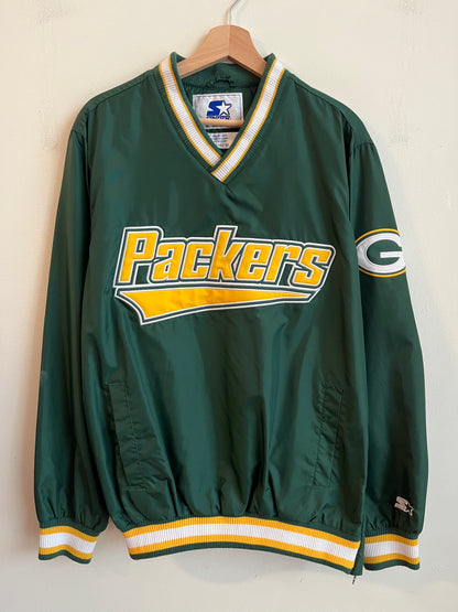 00s Green Bay Packers Starter Spell Out Windbreaker (M)