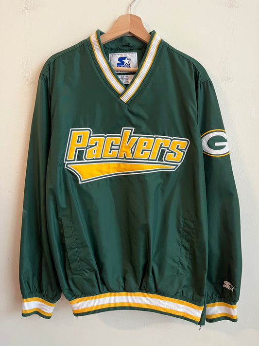 00s Green Bay Packers Starter Spell Out Windbreaker (M)