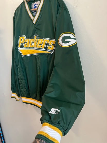 00s Green Bay Packers Starter Spell Out Windbreaker (M)