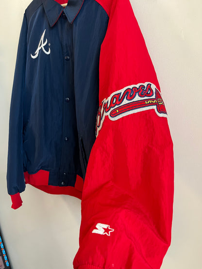 90s Atlanta Braves Starter Diamond Collection Jacket (XL)