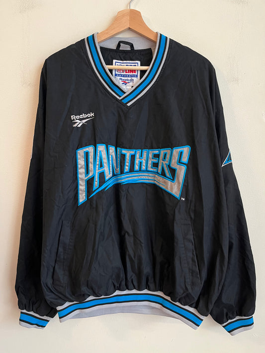 90s Carolina Panthers Embroidered Reebok Pro Line Windbreaker (L)