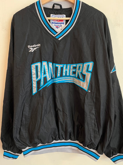 90s Carolina Panthers Embroidered Reebok Pro Line Windbreaker (L)