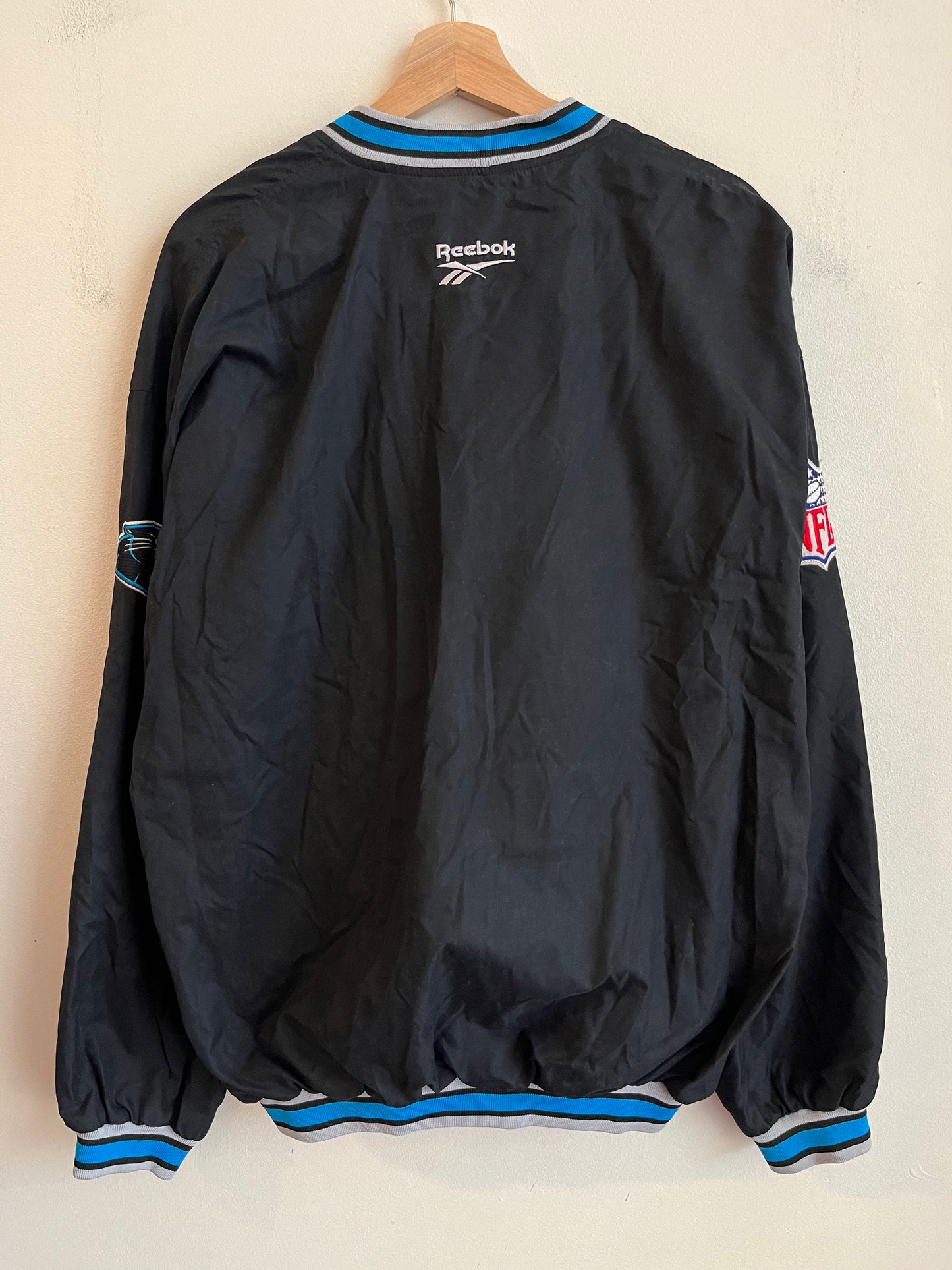 90s Carolina Panthers Embroidered Reebok Pro Line Windbreaker (L)