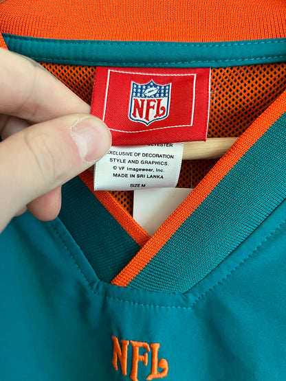 00s Miami Dolphins Teal NFL Windbreaker (M)