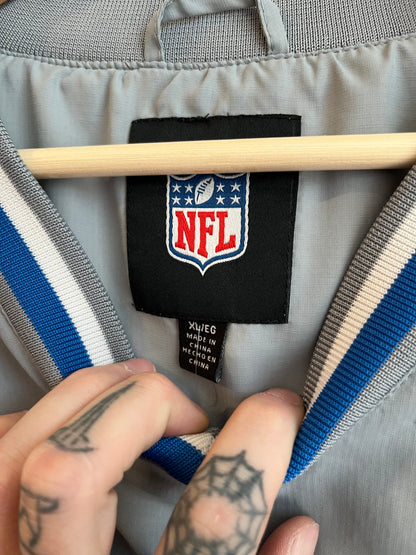 2010s Detroit Lions NFL Grey Windbreaker (XL)