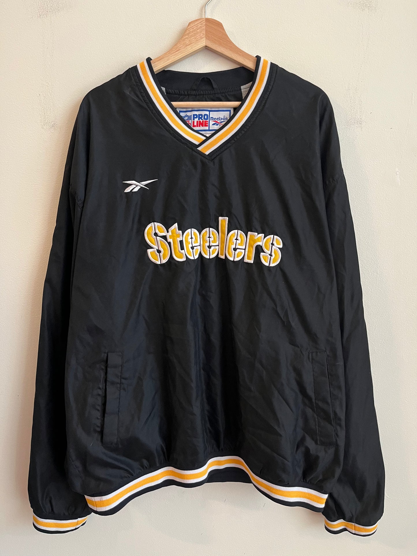 90s Pittsburgh Steelers Reebok Pro Line Windbreaker (XL)
