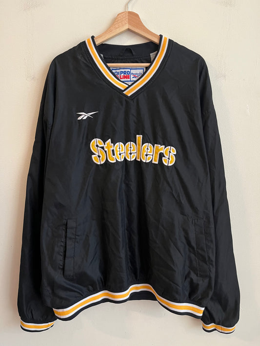 90s Pittsburgh Steelers Reebok Pro Line Windbreaker (XL)