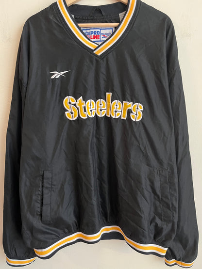 90s Pittsburgh Steelers Reebok Pro Line Windbreaker (XL)