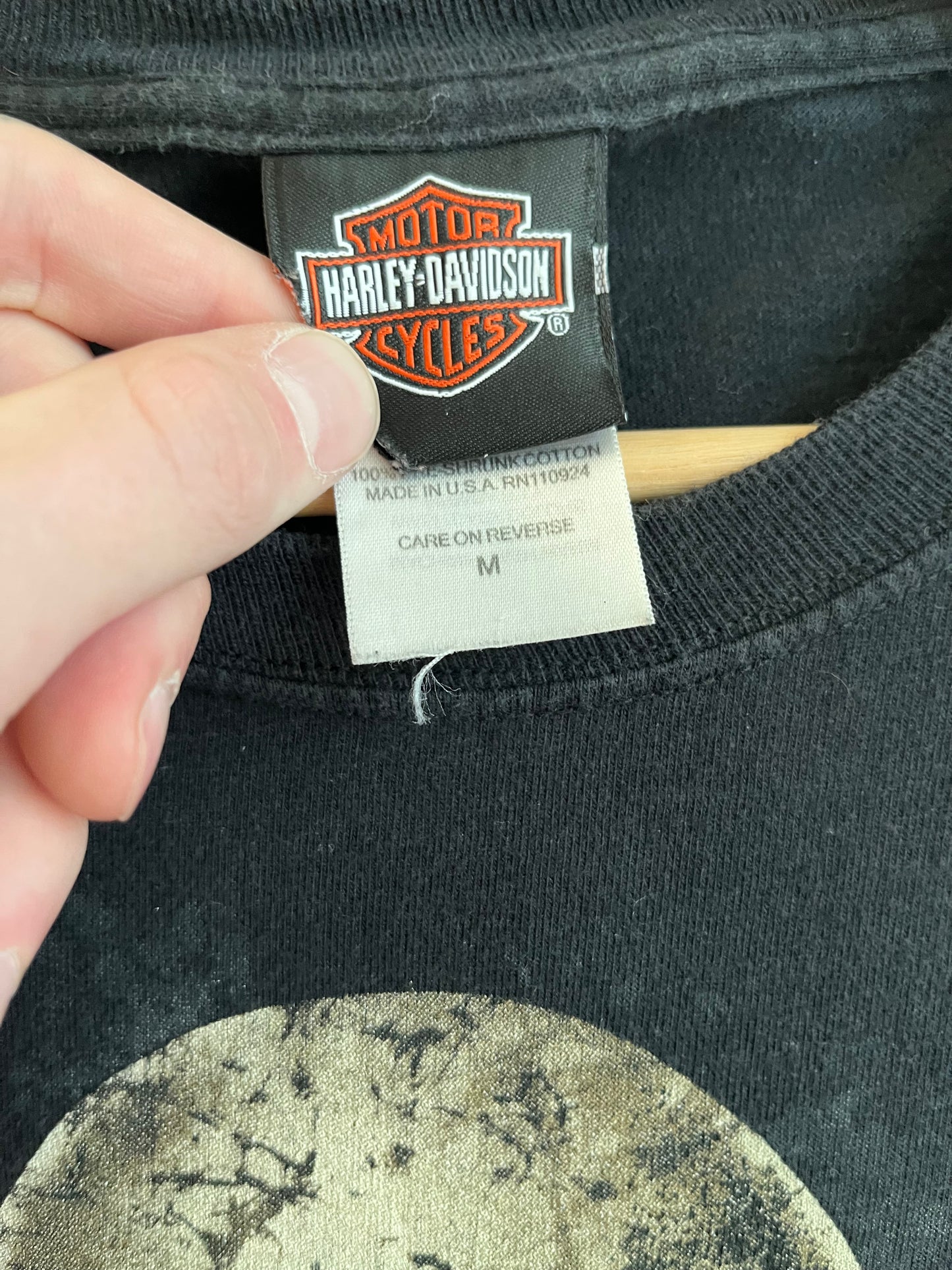 2010 Harley Davidson Skeleton Billerica, MA Tee (M)