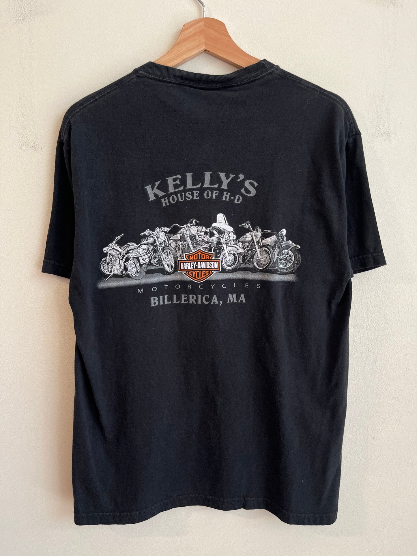 2010 Harley Davidson Skeleton Billerica, MA Tee (M)
