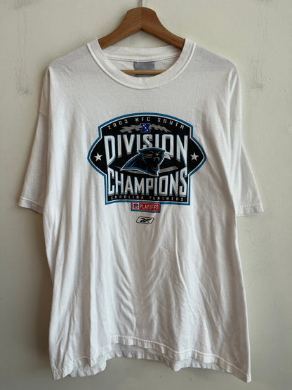 2003 Carolina Panthers White Division Champions Tee (L)