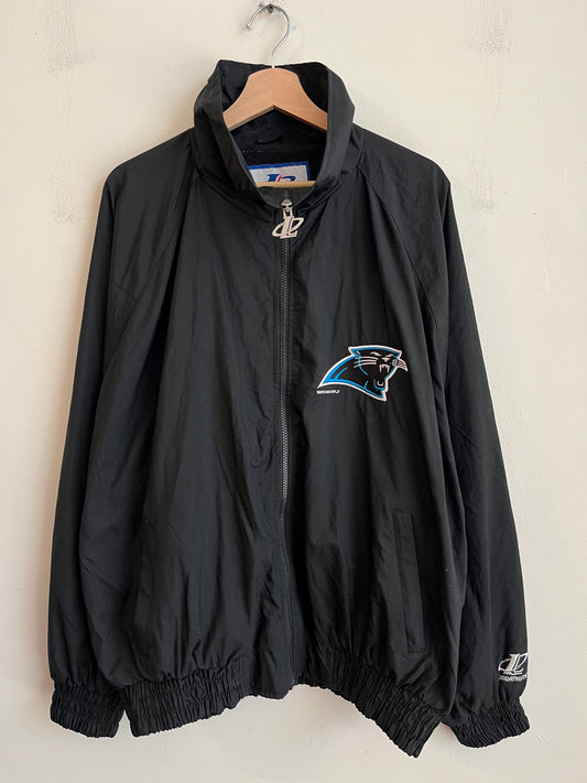90s Carolina Panthers Logo Athletic Black Windbreaker (XL)
