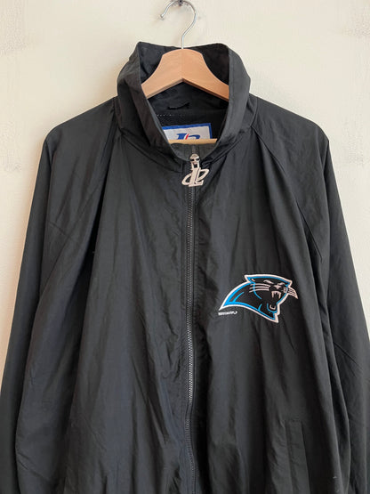 90s Carolina Panthers Logo Athletic Black Windbreaker (XL)