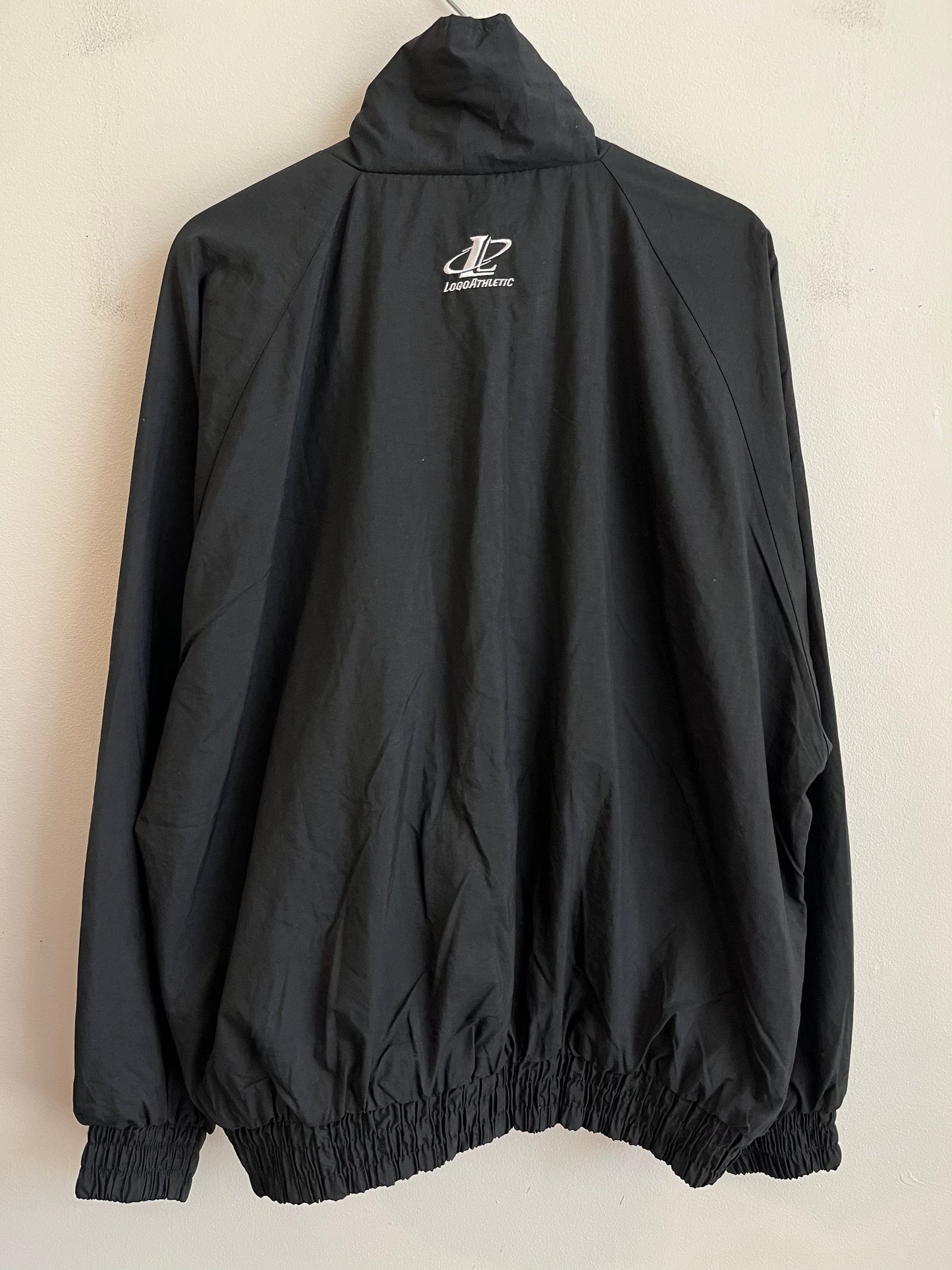 90s Carolina Panthers Logo Athletic Black Windbreaker (XL)