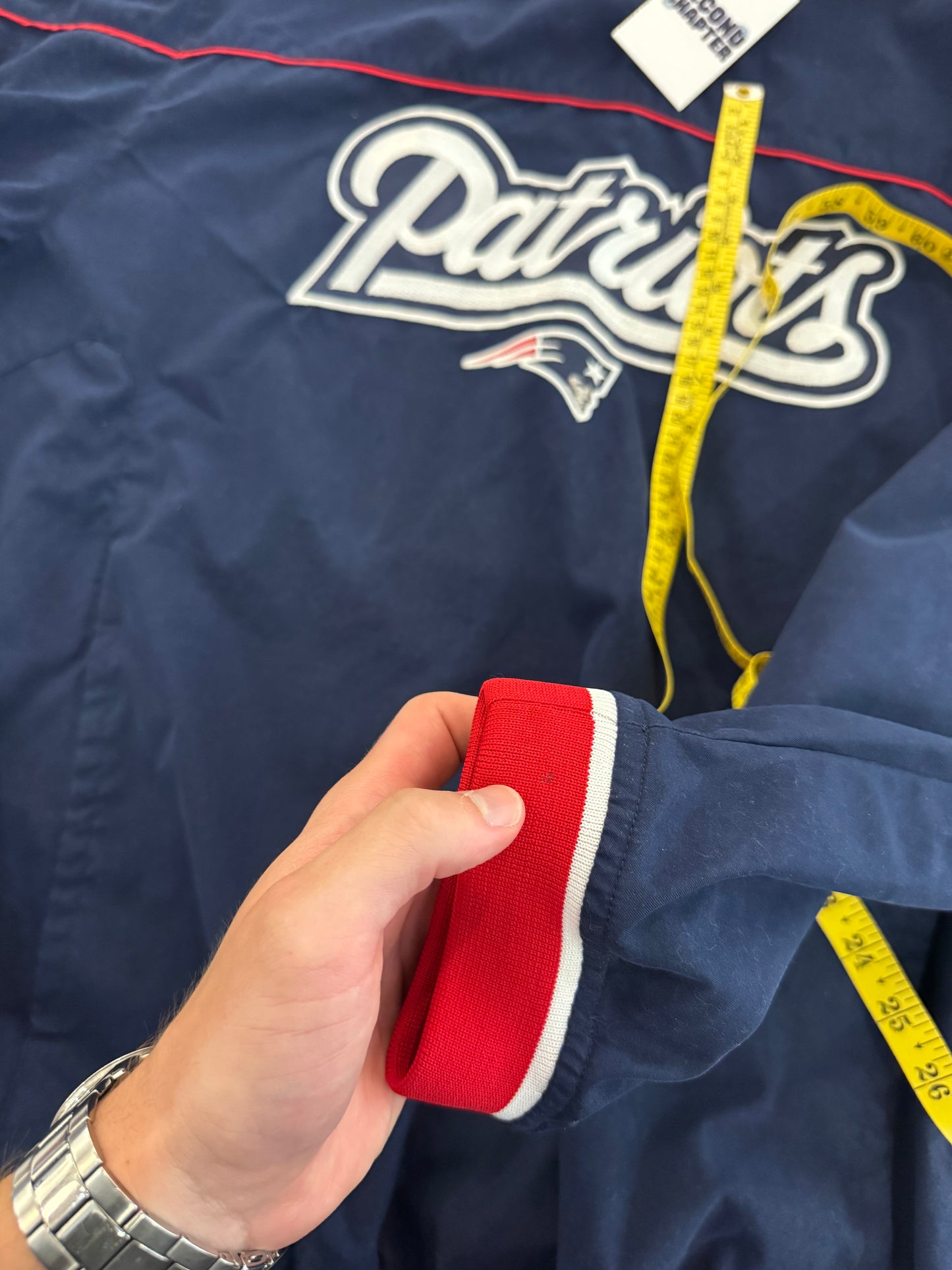 00s New England Patriots Spell Out Reebok Windbreaker (L)