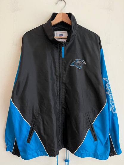 2010s Carolina Panthers NFL Cat Scratch Sleeve Windbreaker(L)