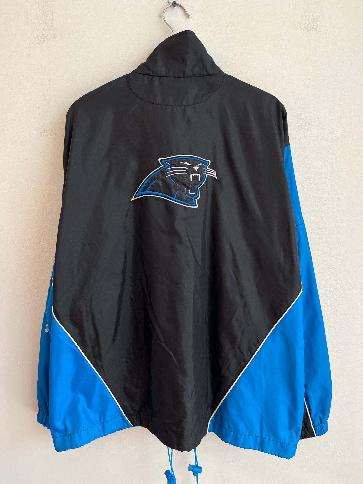 2010s Carolina Panthers NFL Cat Scratch Sleeve Windbreaker(L)