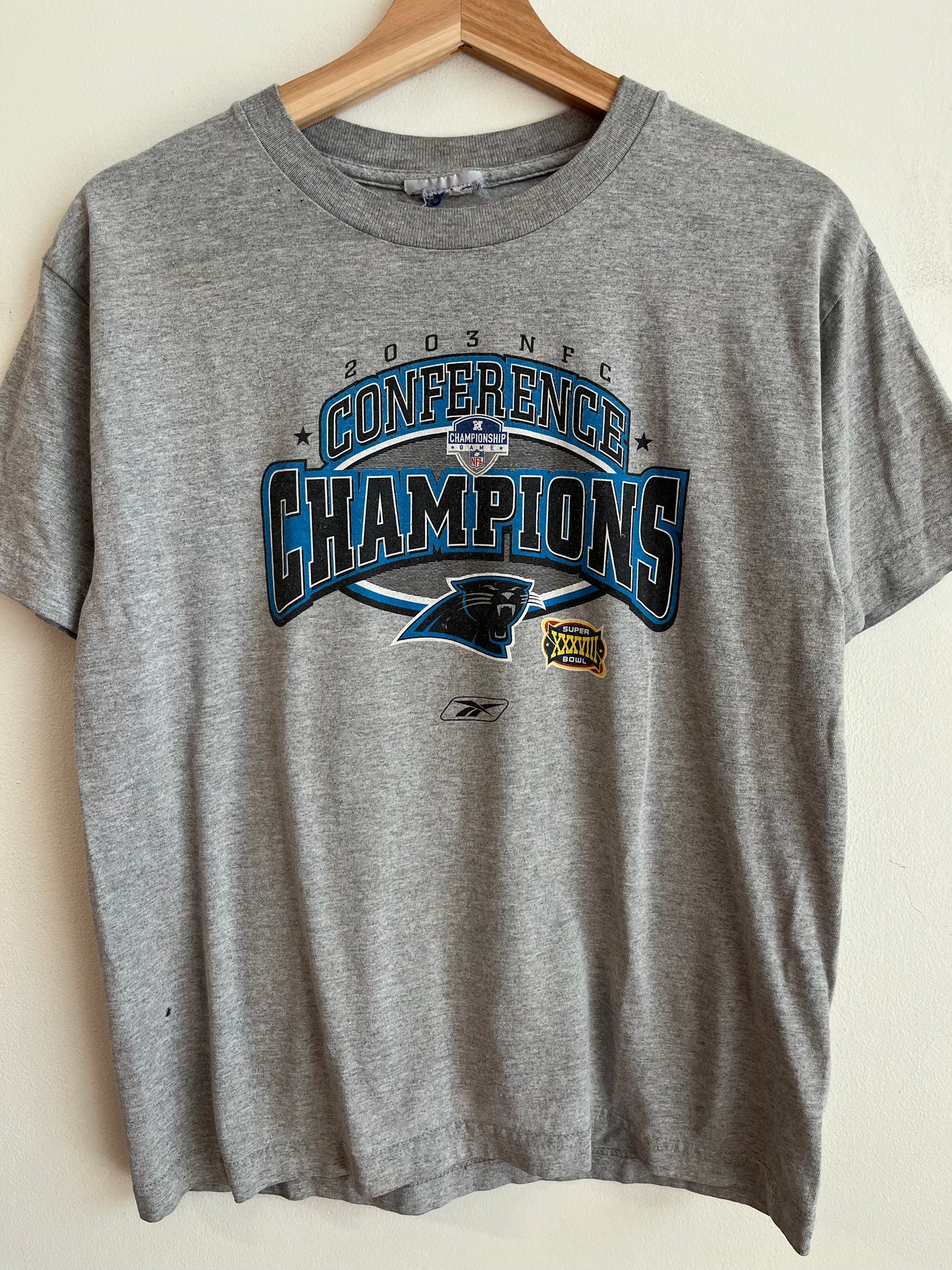 2003 Carolina Panthers Conference Champions Tee (S)
