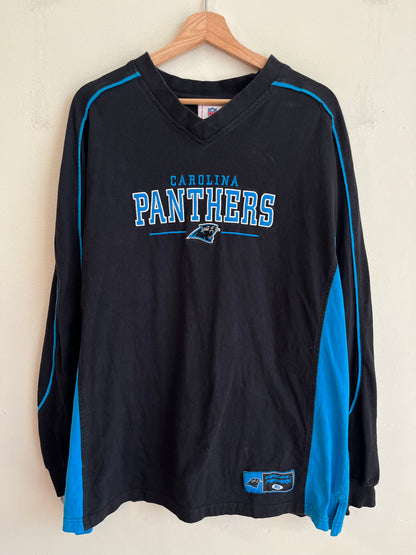 00s Carolina Panthers Two Tone Long Sleeve Shirt (XL)