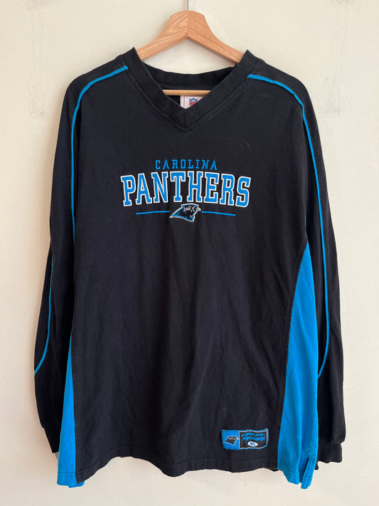 00s Carolina Panthers Two Tone Long Sleeve Shirt (XL)