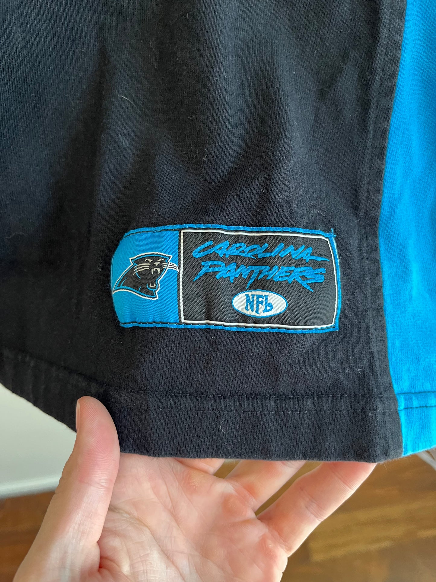 00s Carolina Panthers Two Tone Long Sleeve Shirt (XL)