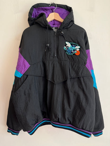 90s K Young Patched Puffer Hornets Jacket