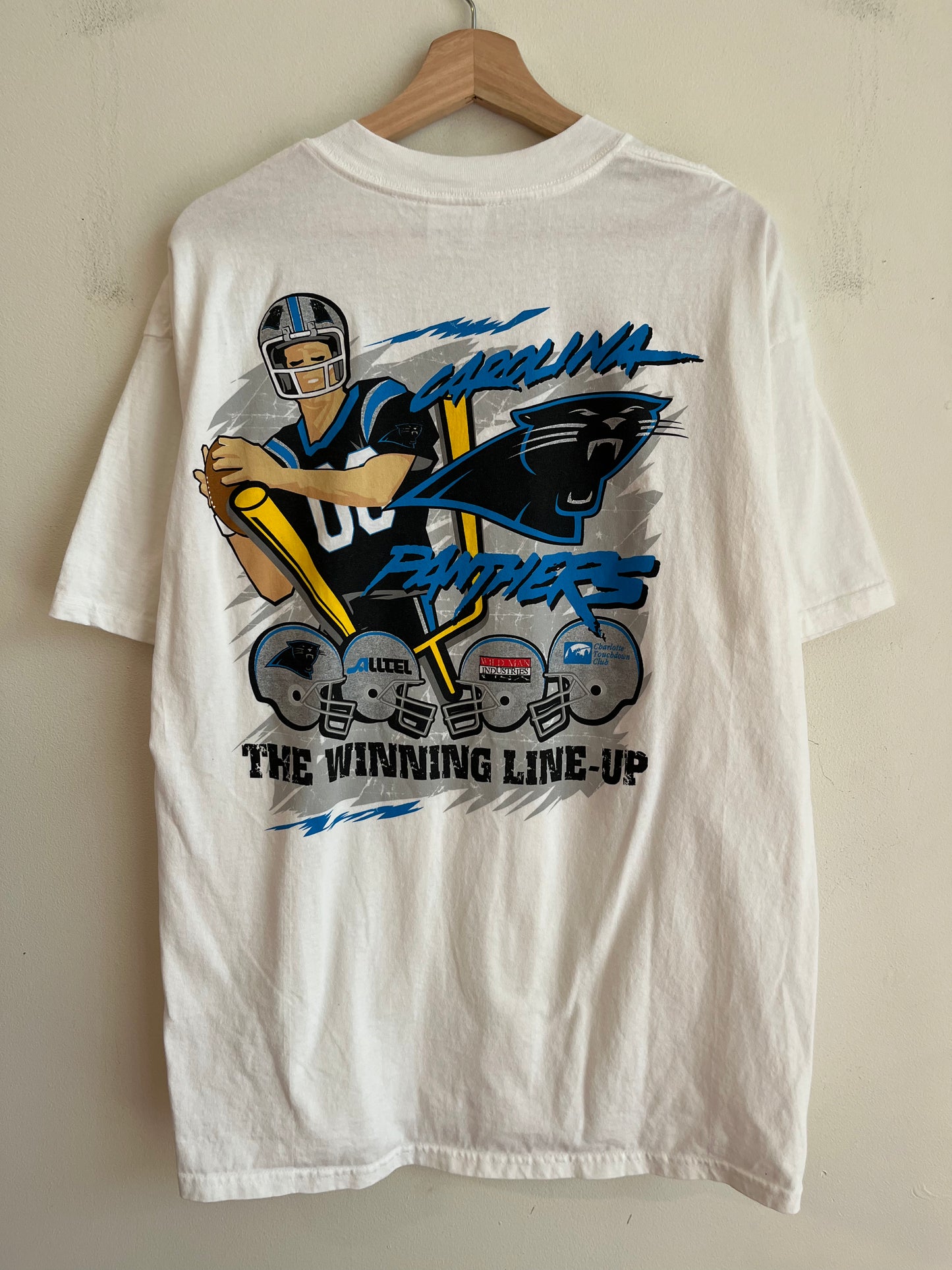 2000 Carolina Panthers vs Jacksonville Jaguars “The Winning Line-Up” Tee (XL)