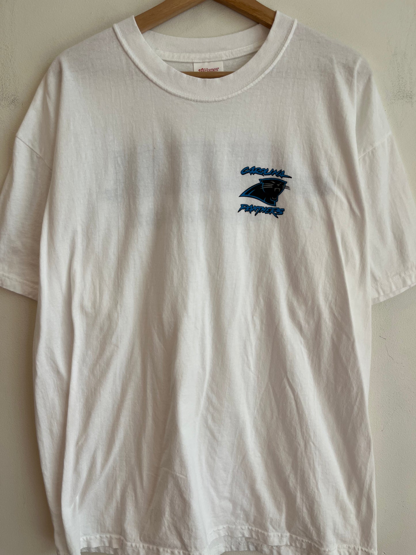 00s Carolina Panthers Simple Cat Scratch Alltel Tee (XL)