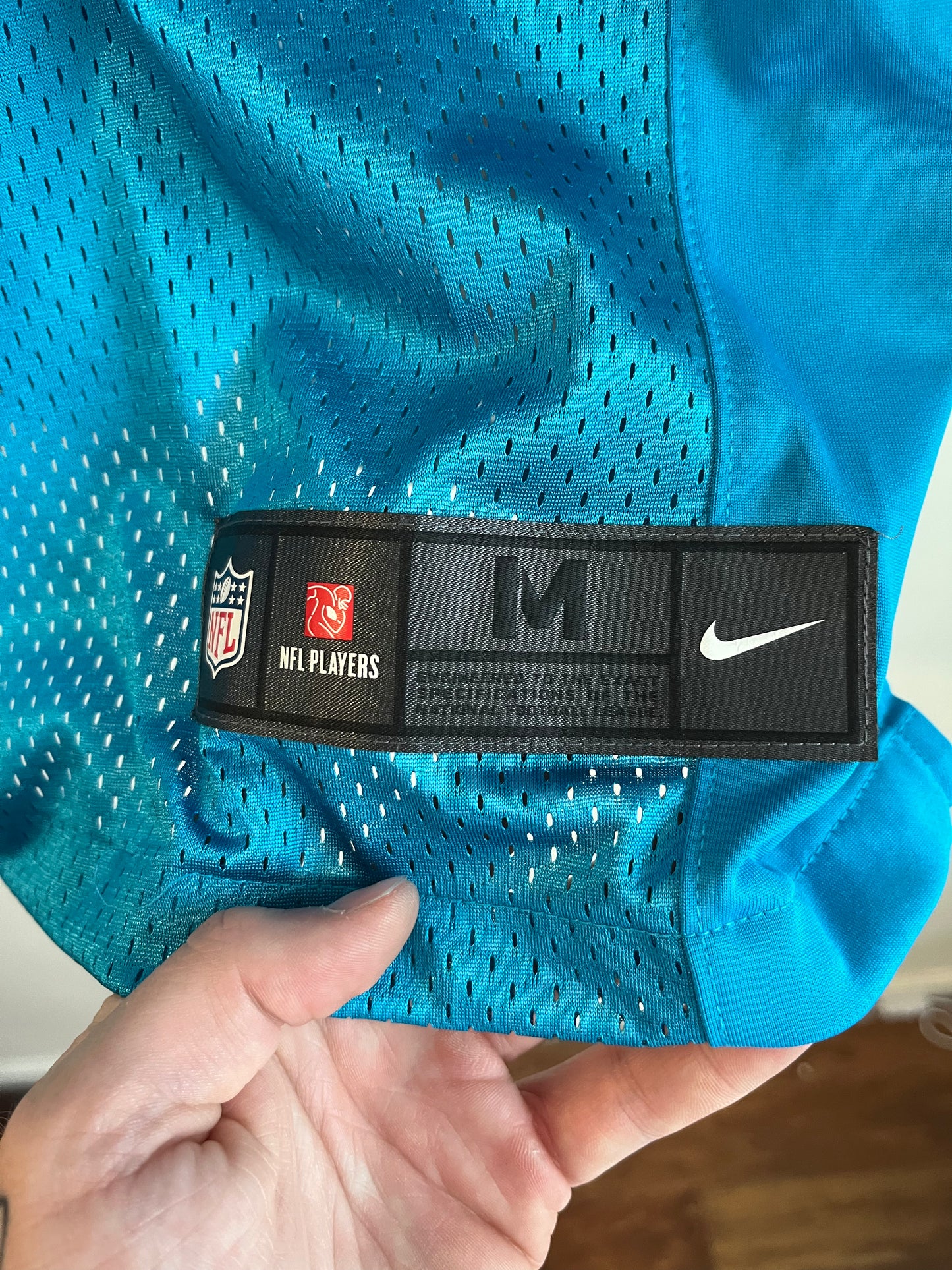 2017 Carolina Panthers Cam Newton Nike Stitched Blue Jersey (M)