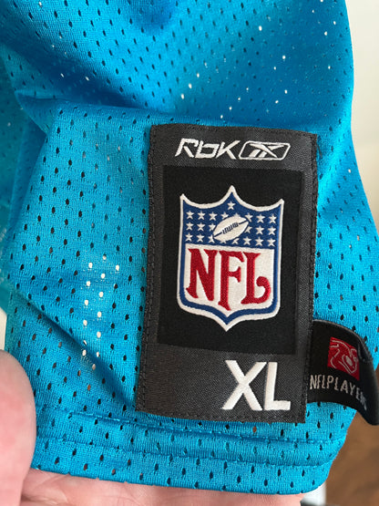 00s Carolina Panthers Steve Smith NFL Players Blue Jersey (XL)