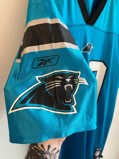 00s Carolina Panthers Steve Smith NFL Players Blue Jersey (XL)