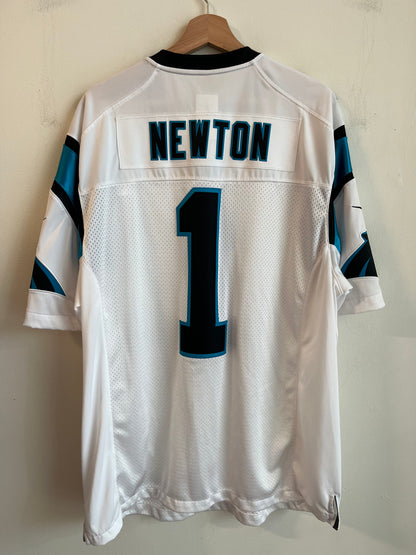 2010s Carolina Panthers Cam Newton Nike Away Stitch Jersey (XL)