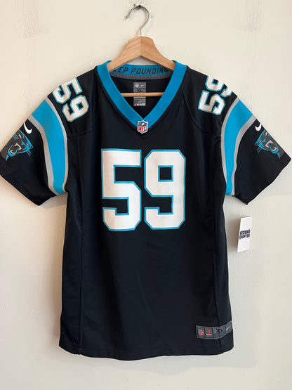 00s Carolina Panthers Luke Kuechly Nike Home Jersey (Youth XL)