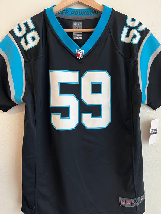 00s Carolina Panthers Luke Kuechly Nike Home Jersey (Youth XL)