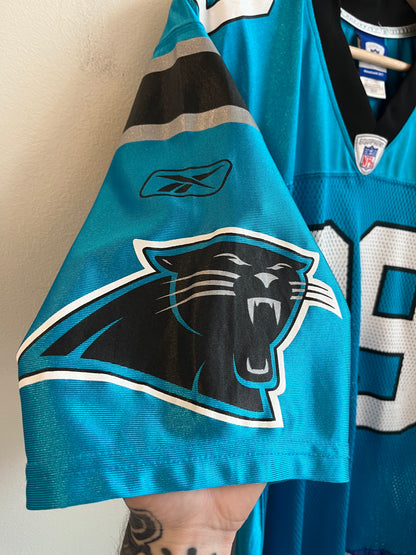 00s Carolina Panthers Steve Smith Blue Reebok Jersey (S)