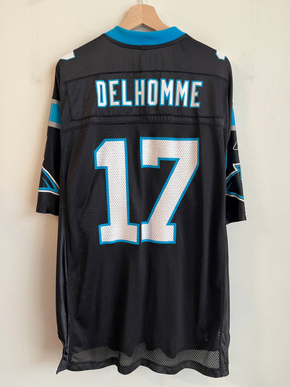 00s Carolina Panthers Jake Delhomme Reebok Home Jersey (XL)