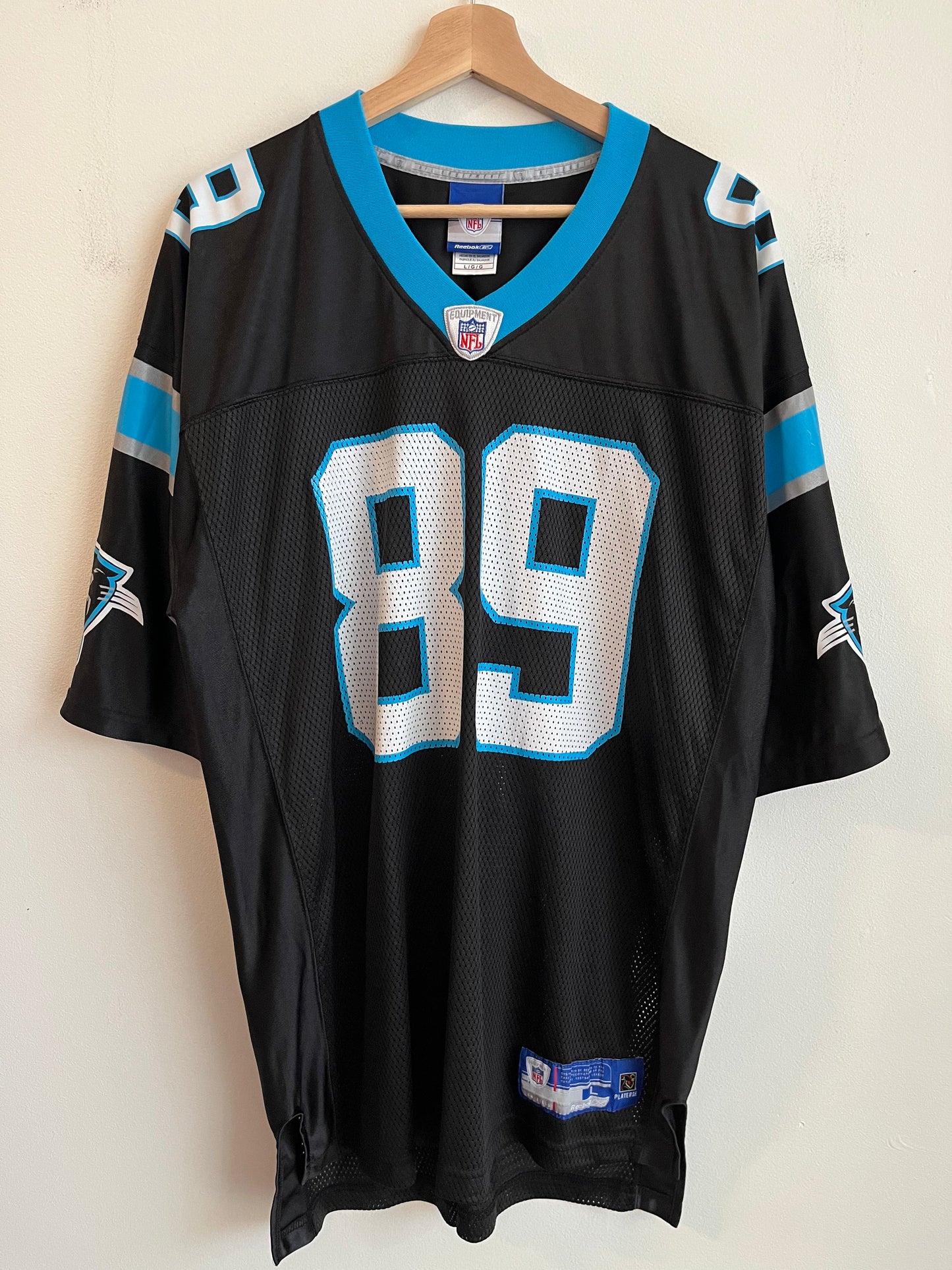 00s Carolina Panthers Steve Smith Reebok Home Jersey (L)