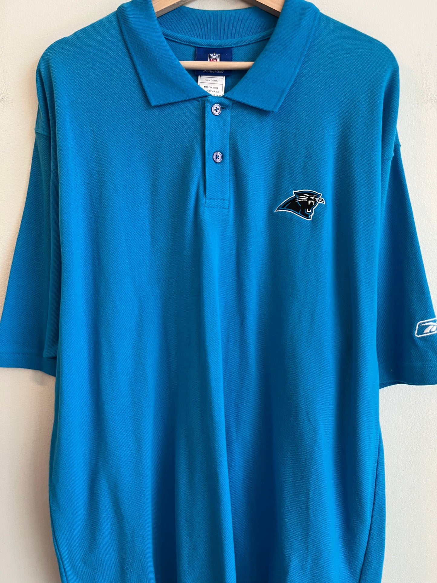 00s Carolina Panthers Blue Essential Polo (XL)