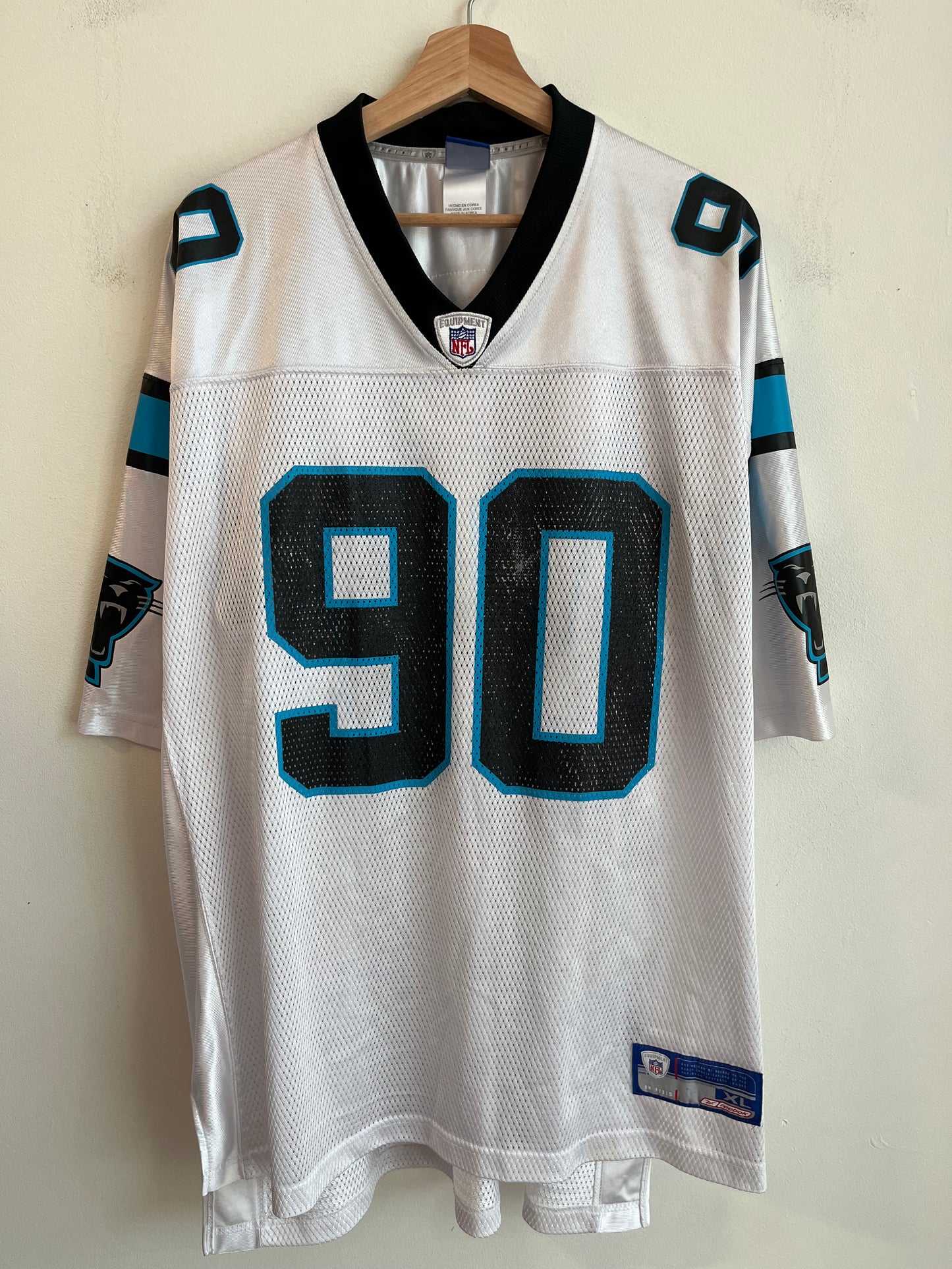 00s Carolina Panthers Julius Peppers Away Jersey (XL)