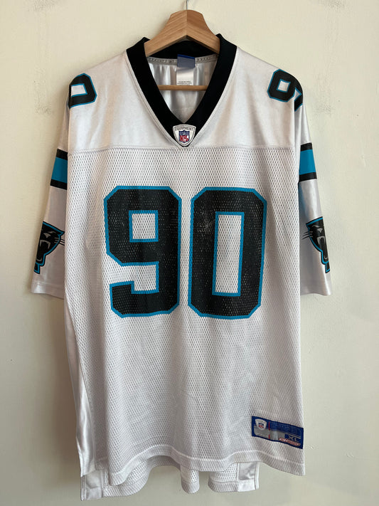 00s Carolina Panthers Julius Peppers Away Jersey (XL)