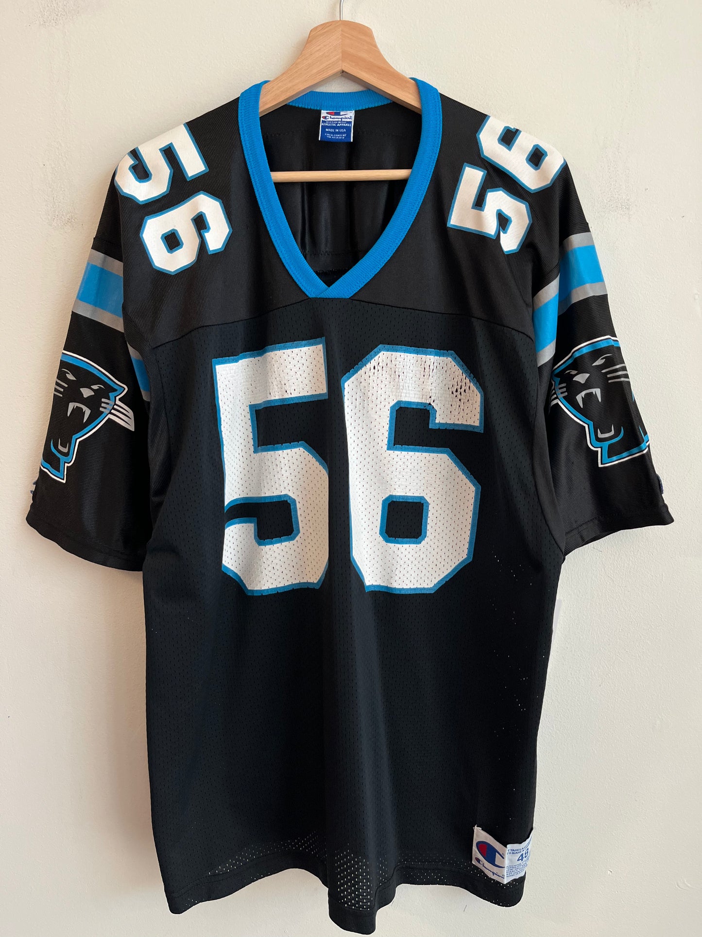 90s Carolina Panthers Michael Barrow Champion Jersey (L)