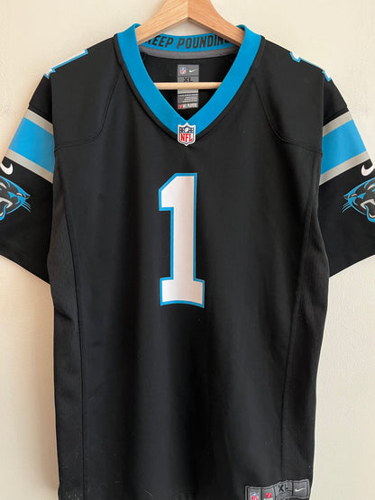 2018 Carolina Panthers Cam Newton Nike Home Jersey (Youth XL)