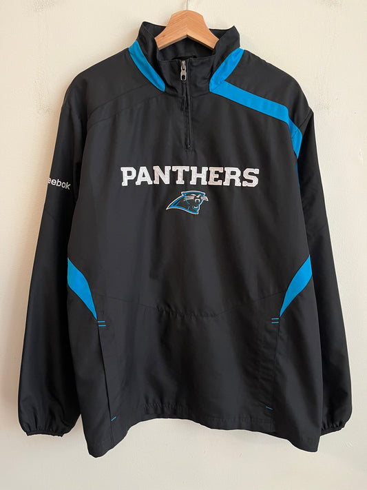 00s Carolina Panthers Reebok Quarter Zip Windbreaker (M)