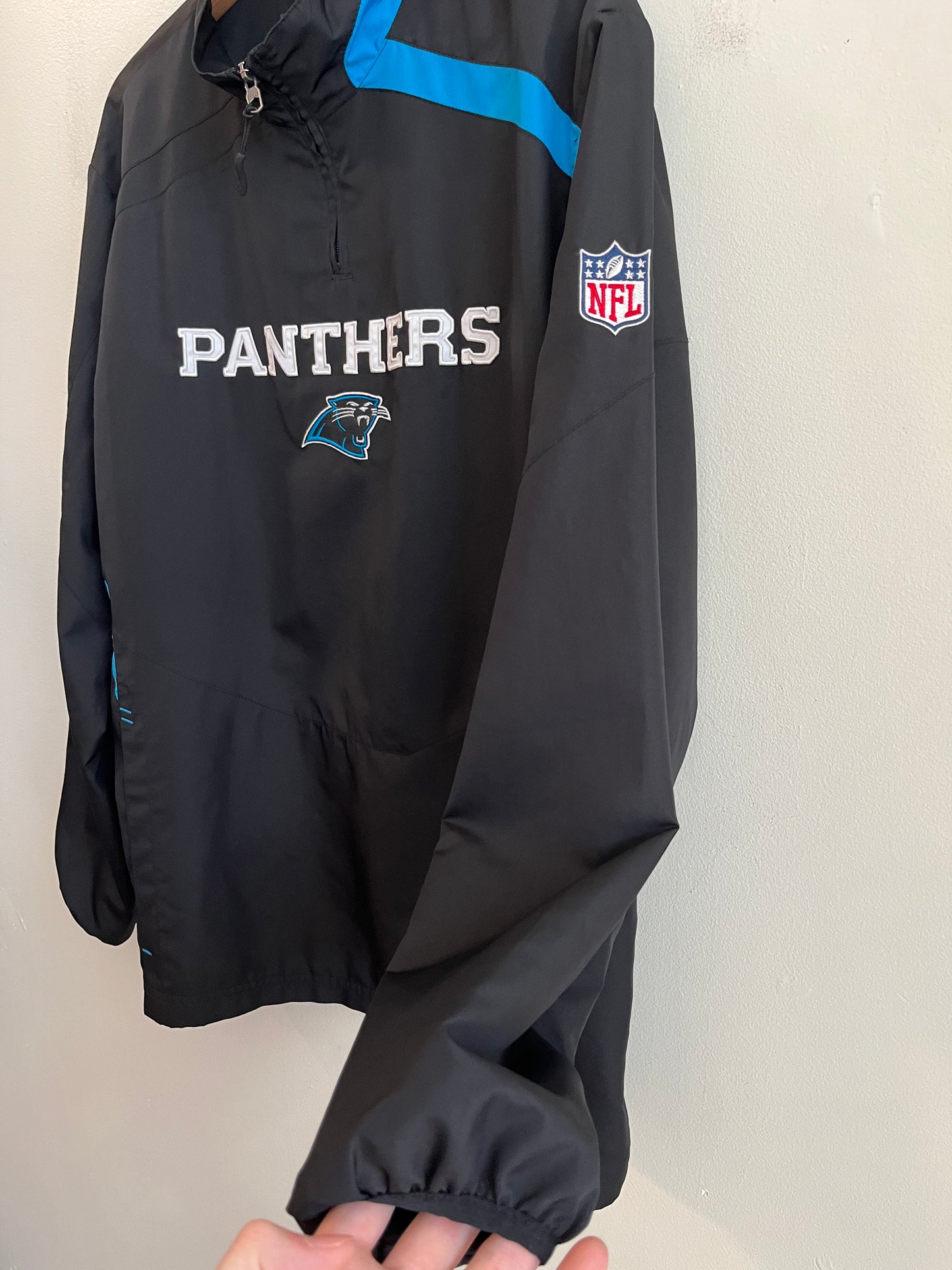 00s Carolina Panthers Reebok Quarter Zip Windbreaker (M)