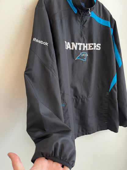 00s Carolina Panthers Reebok Quarter Zip Windbreaker (M)