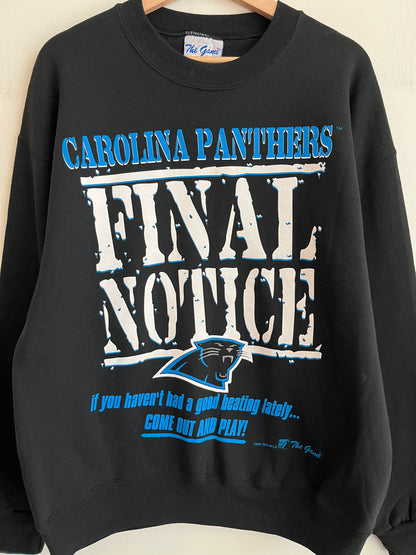 1995 Carolina Panthers “Final Notice” The Game Crewneck (L)